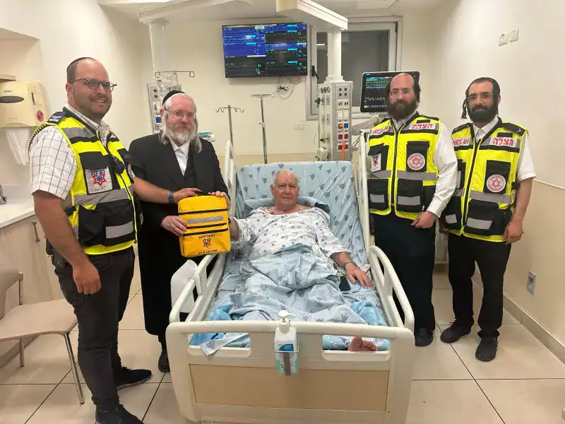 כונני הצלה פגשו את הניצול מההחייאה