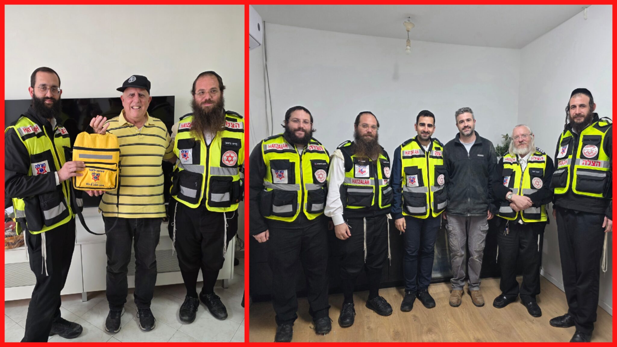 מתנדבי הצלה פגשו את האנשים שהצילו