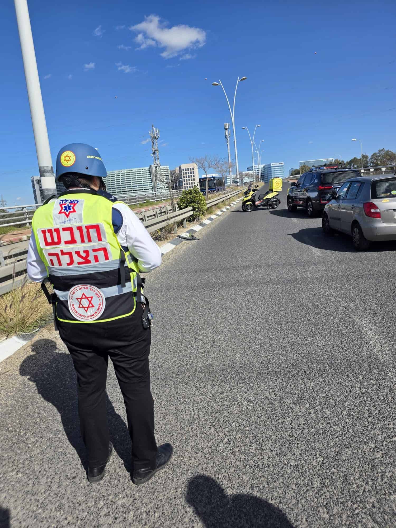 פגיעת רסיס במרכז הארץ