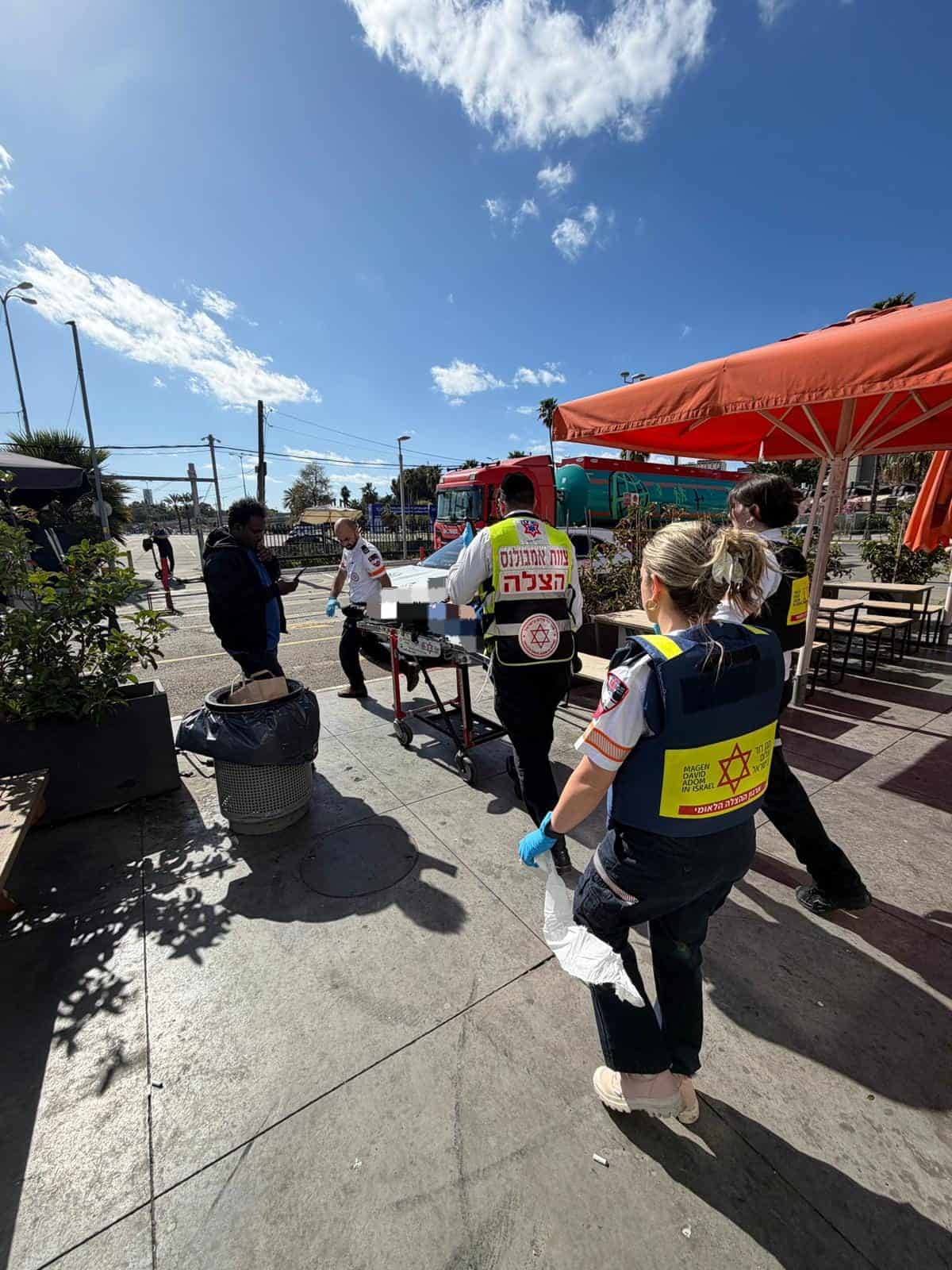 פגיעת רסיס במרכז הארץ