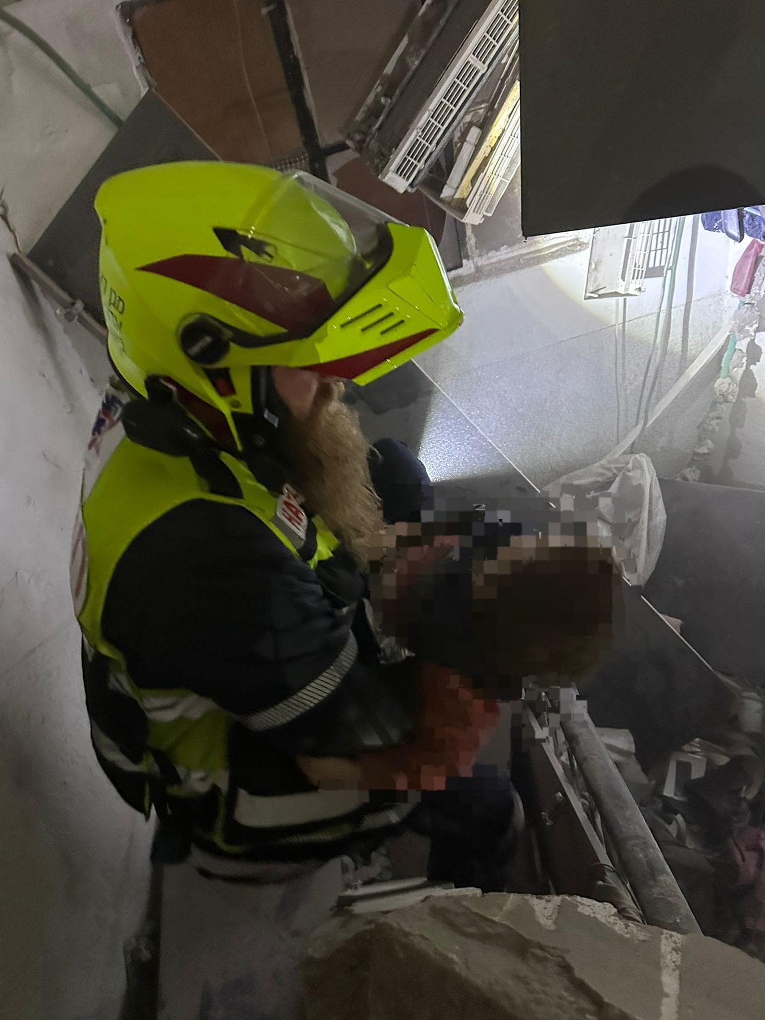 מתנדבי הצלה בזירות הנפילה במרכז הארץ