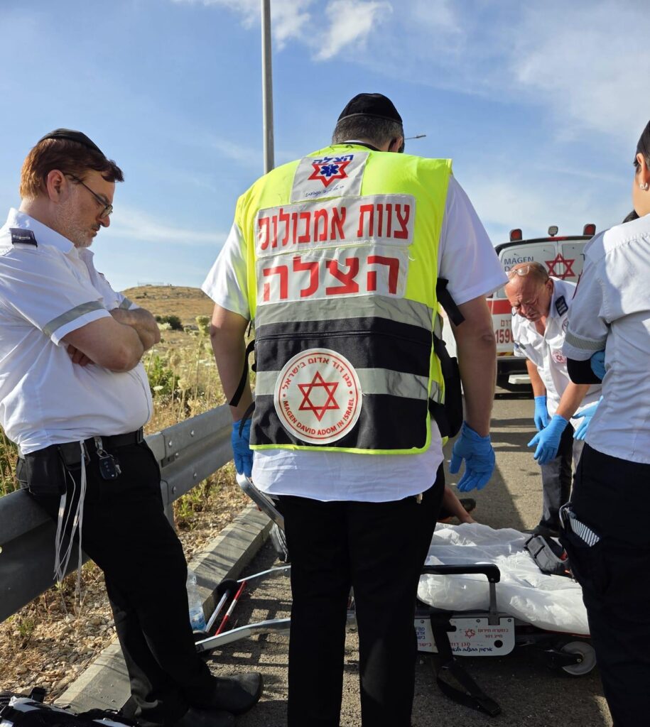 כביש 465: רוכבת טרקטורון פונתה במצב בינוני לאחר שהתהפכה במהלך הרכיבה
