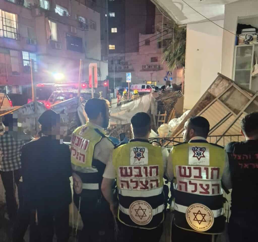 בני ברק: מבנה קרס במהלך עבודות שיפוצים, בחסדי שמיים אין נפגעים בנפש