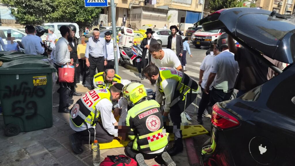 בני ברק: ילד הולך רגל פונה במצב בינוני לאחר שנפגע מרכב