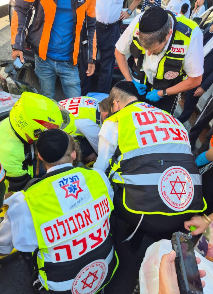 בני ברק: ילד הולך רגל פונה במצב בינוני לאחר שנפגע מרכב