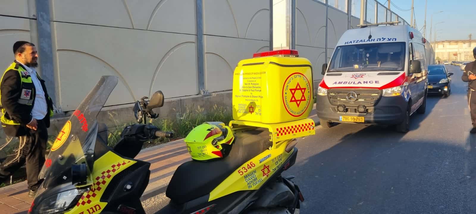 בני ברק: רוכב קורקינט חשמלי פונה במצב בינוני לאחר תאונת דרכים